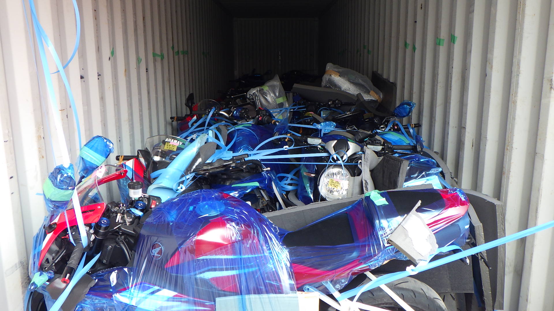 Shipping Example: 40Ft Container of Motorcycles to South East Asia!